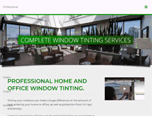 Tablet Screenshot of greenguardwindowtinting.com.au